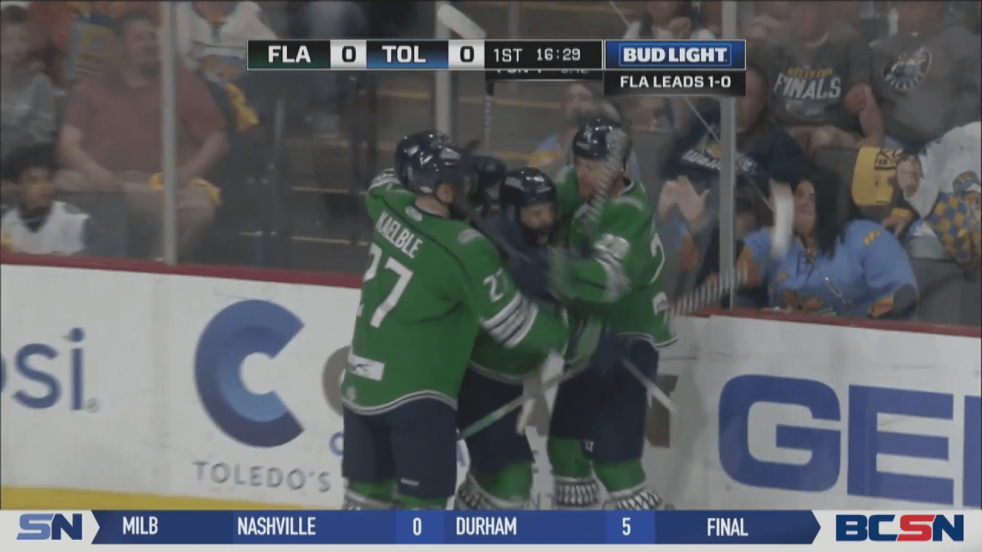 Walleye Fall to Florida in Game Two