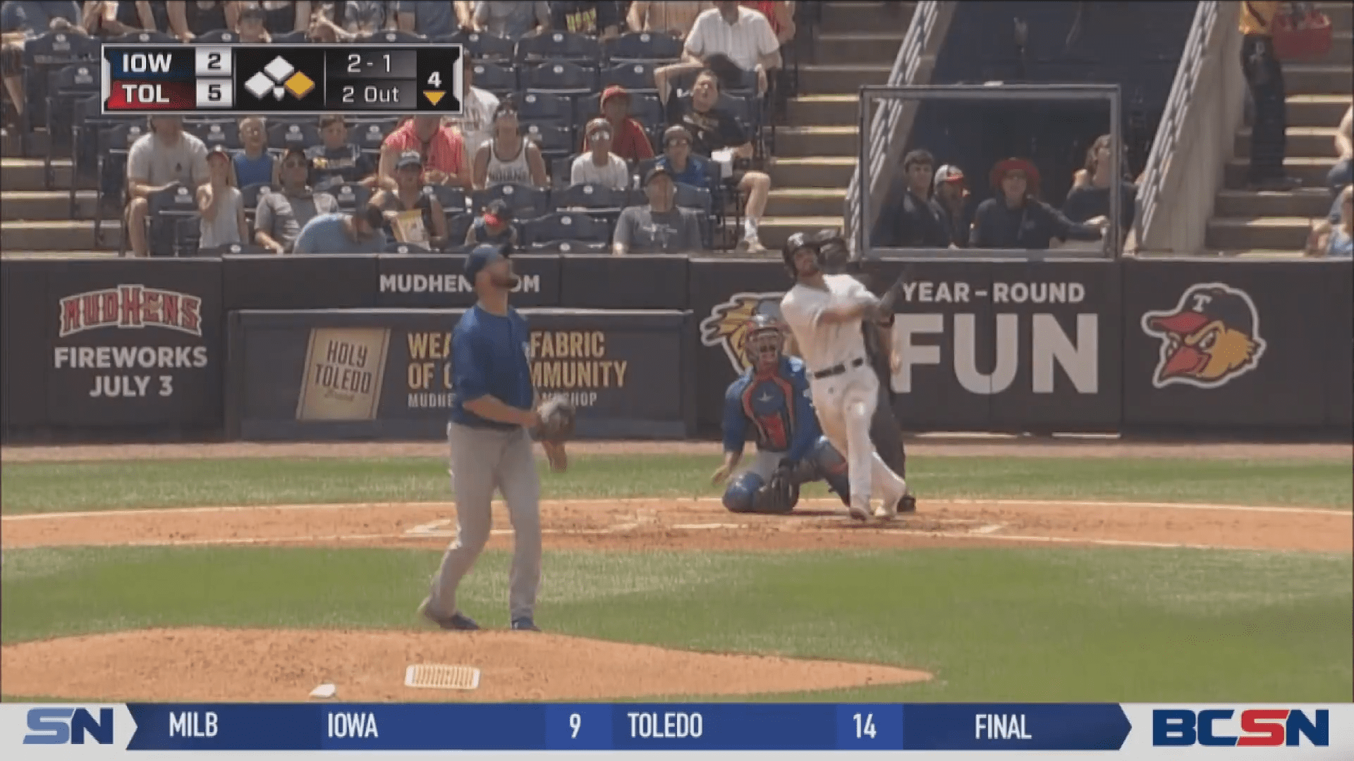 Toledo's Bats Come Alive in Series Finale