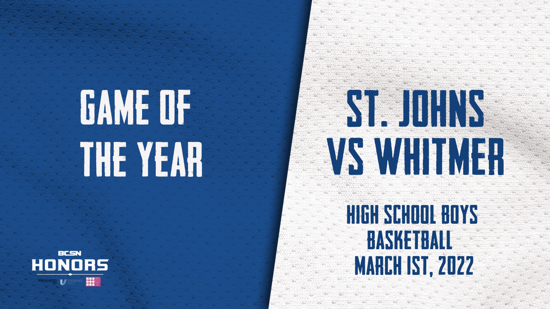 Game of the Year St. johns vs whitmer