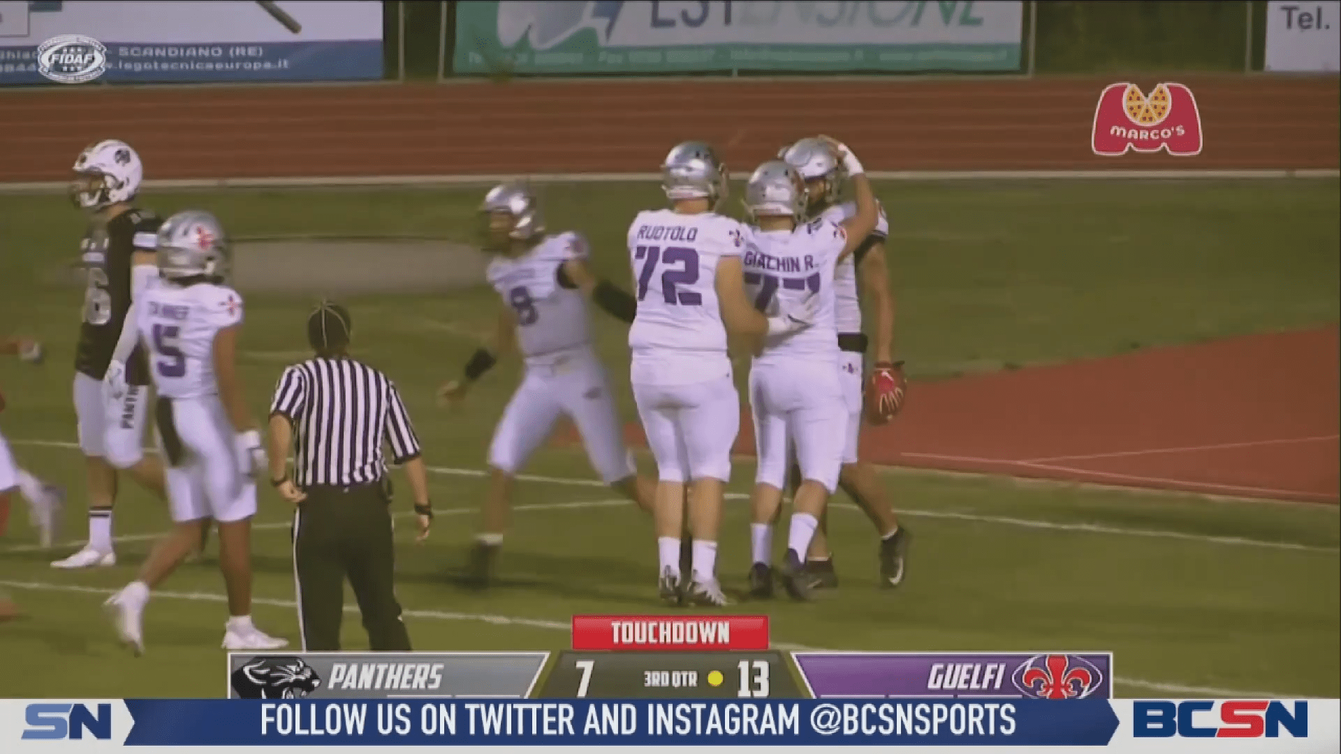 Guelfi Takes Down Reigning Italian Bowl Champs