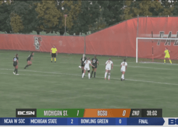 Falcons Fall in Season Opener to Michigan State