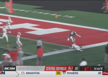 Chris Edmonds and Central Catholic Roll to 40-10 Victory