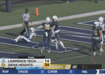 Williams and Walker Lead Siena Hts. to Win over Lawrence Tech