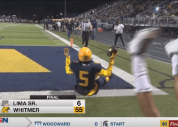 Whitmer Wins Big Over Lima Senior on Homecoming