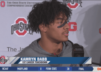 Kamryn Babb Gets his Magic Moment in Ohio State's Blow-Out Win over Indiana