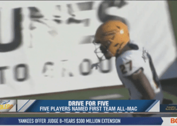 Five Rockets Named to First Team All-MAC