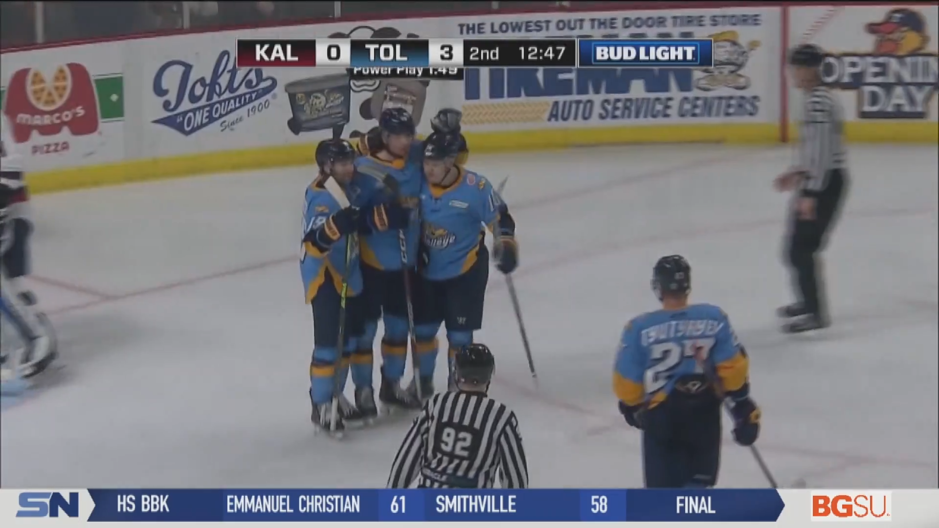 Walleye Record Sixth Straight Win