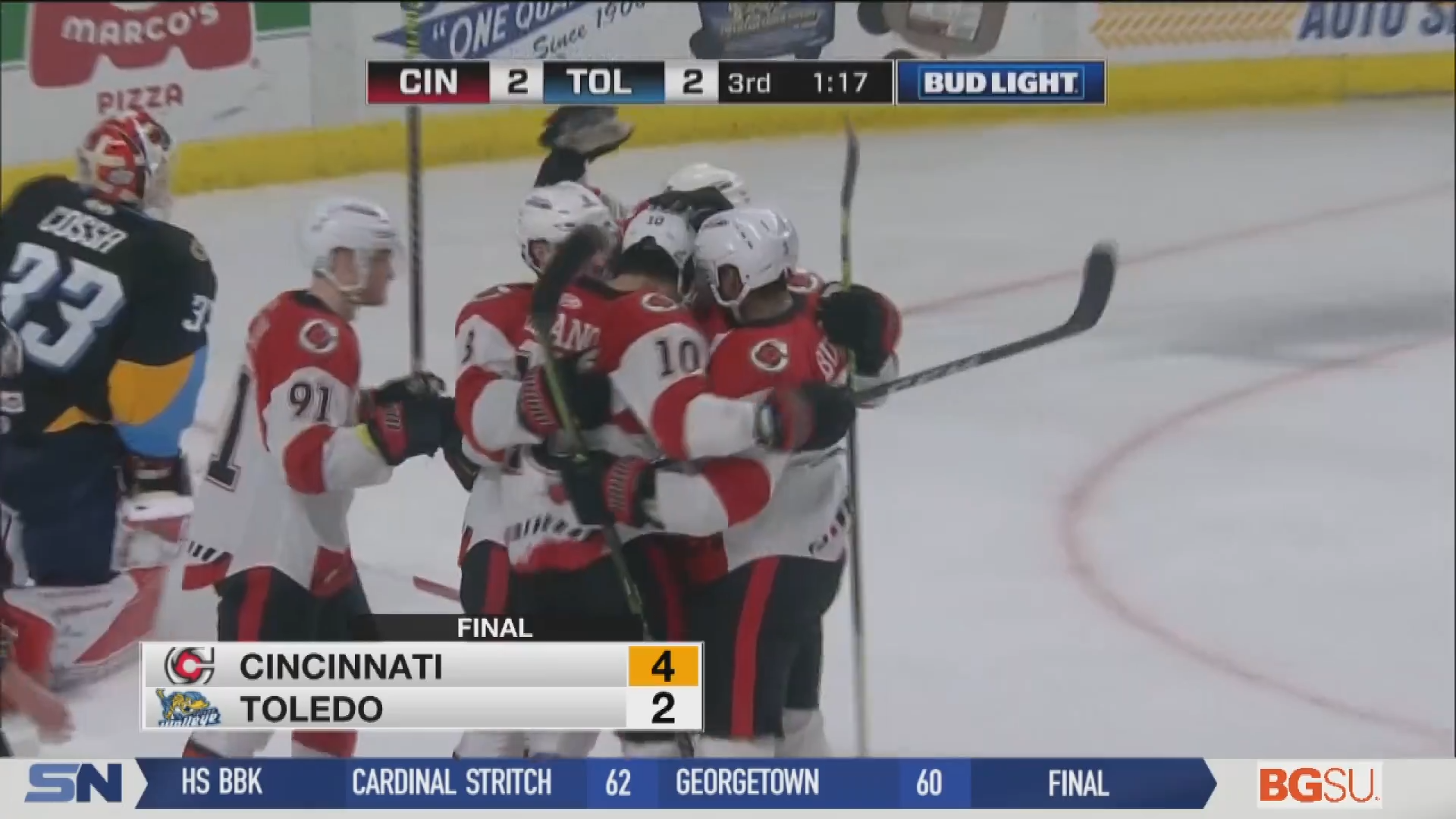 Cyclones Snap Walleye Six Game Win Streak