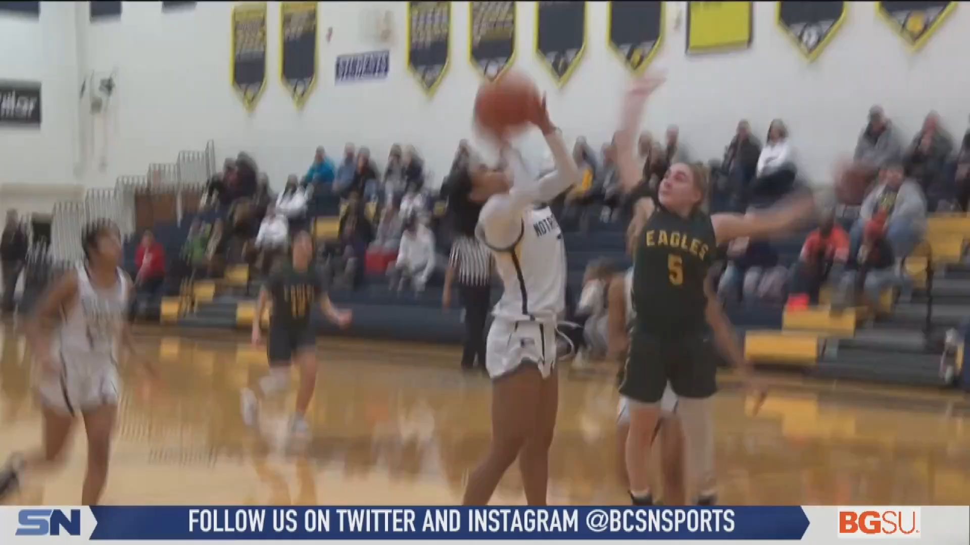 Notre Dame Cruises to the 55-18 Win Over Clay