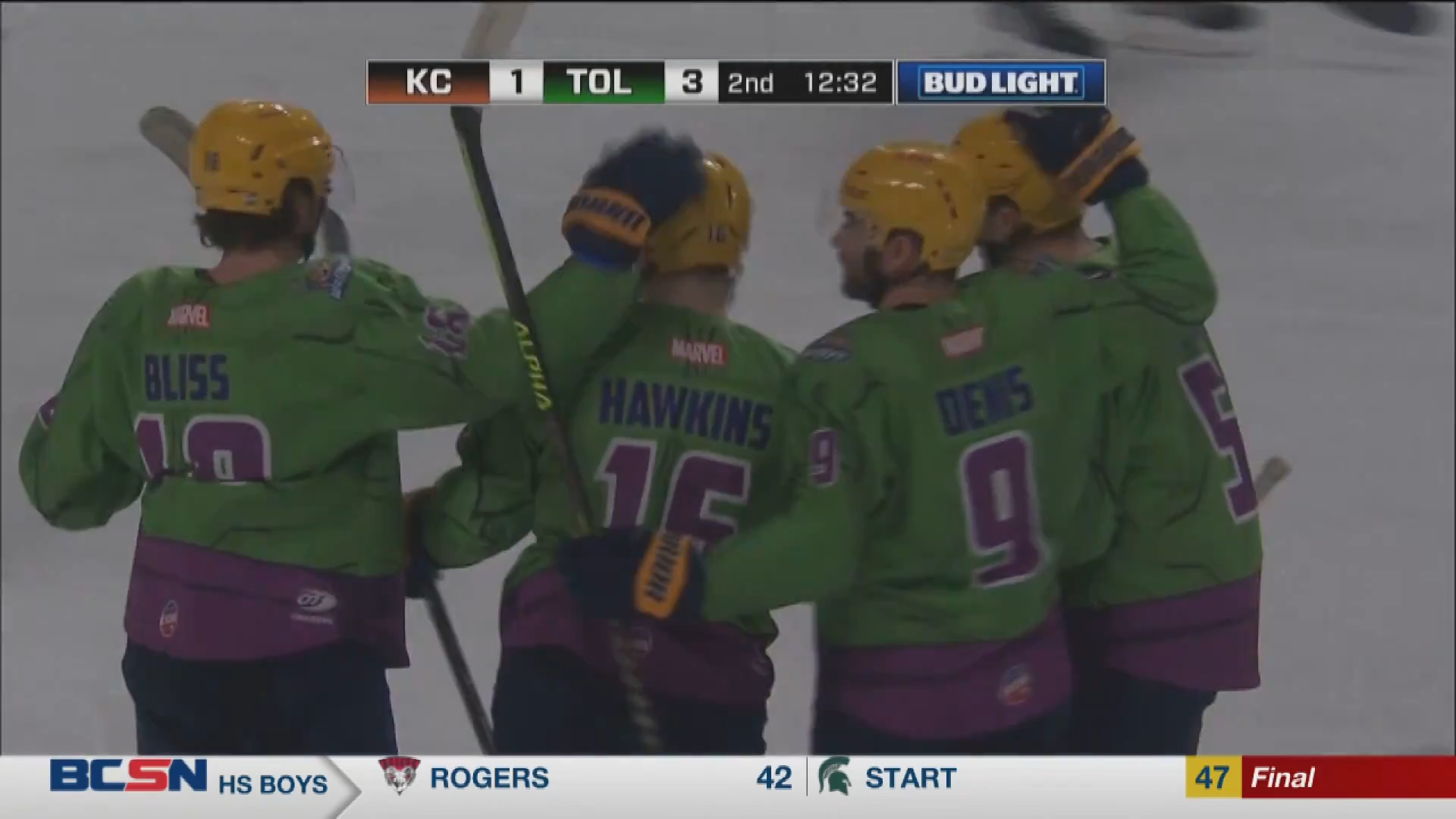 Walleye Monstrous Win in Incredible Hulk Jerseys