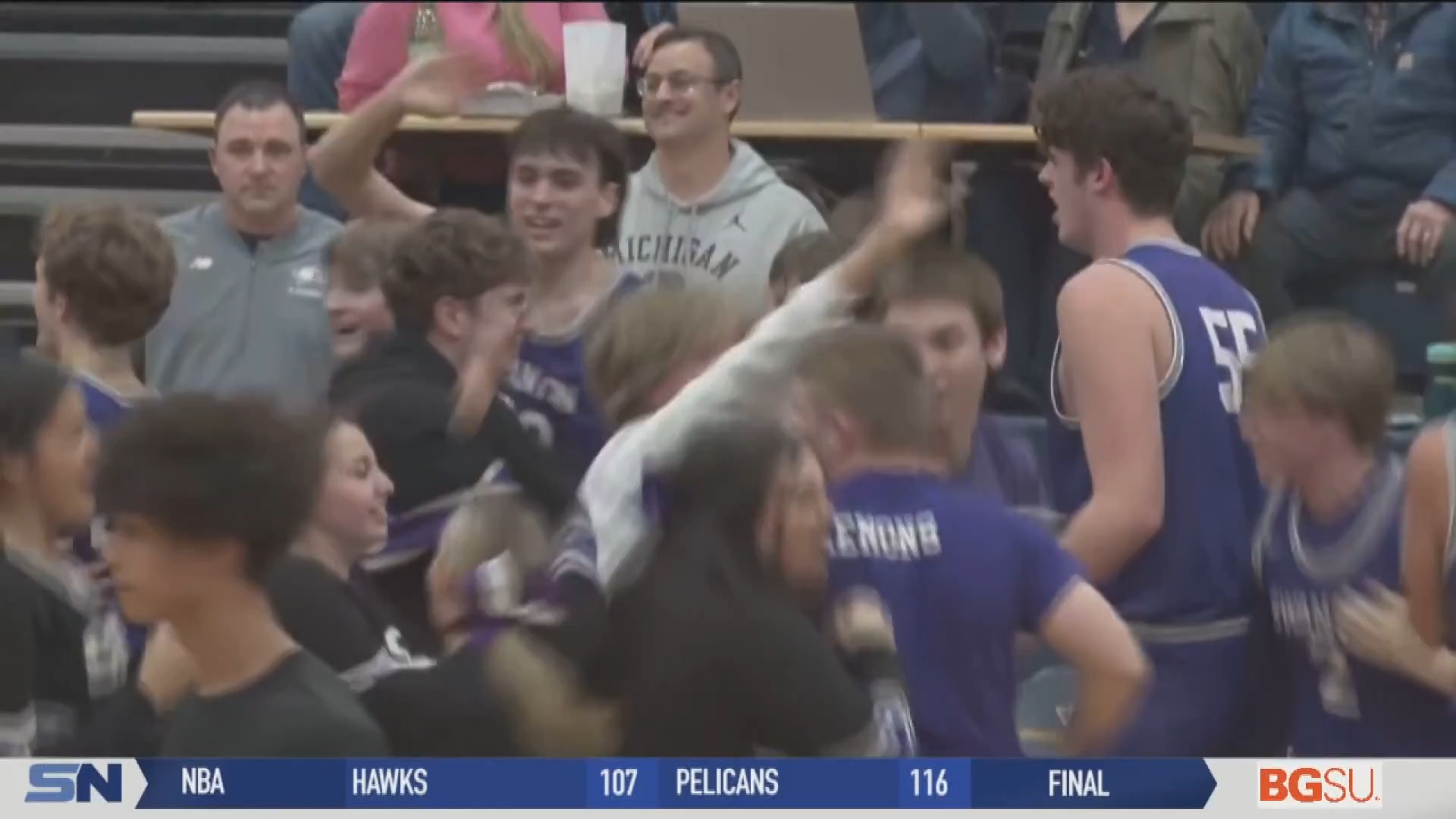 Swanton Beats Buzzer against Toledo Christian