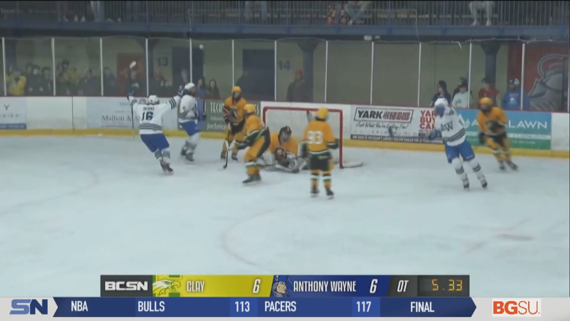 Anthony Wayne Outlasts Clay in Overtime with Thompson Hat Trick