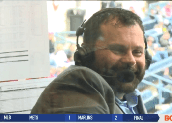 Broadcasters and Ball Fans Work Double Duty on Opening Day