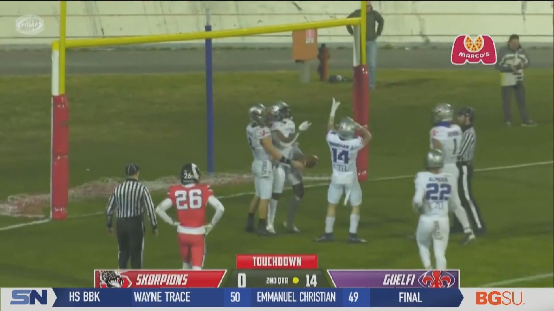 Guelfi Cruise in Season Opener as Defending Italian Bowl Champs