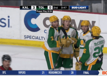 Toledo Walleye Honor Goaldiggers with Win over Wings