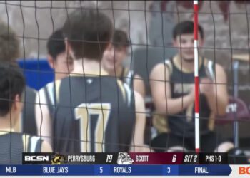 Perrysburg Sweeps Scott for First Victory