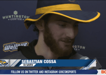 Cossa Stands Tall, Lifts Walleye to 3-0 Lead over Cyclones