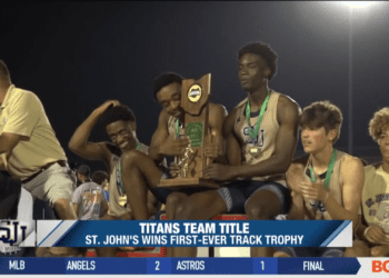 St. John’s Takes Home First-Ever Track Team Trophy