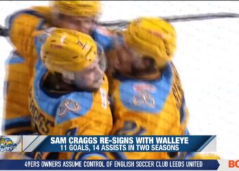Sam Craggs Returns To Toledo Walleye Roster for Upcoming Season
