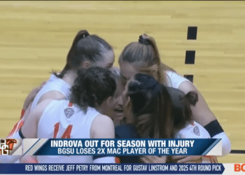 Indrova Out for BGSU Volleyball Season with Injury