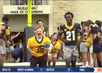 Rockets Score Touchdowns with Special Needs Students