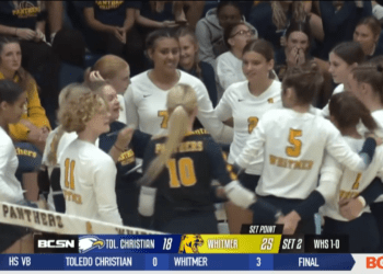 Whitmer Volleyball Sweeps Toledo Christian