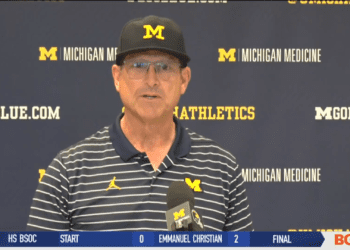 Harbaugh Returns in Time for Michigan Big Ten Opener