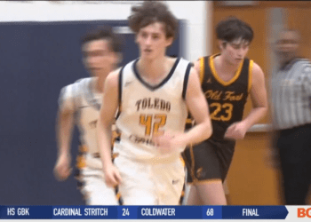 Toledo Christian Sails to a Win, Karter Koester Finishes with 20 Points