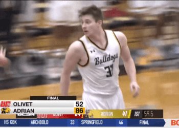 Adrian Dominates Olivet