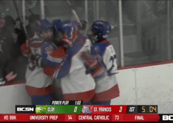 St. Francis Cruises by Clay to Hockey Regional Final