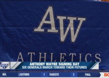 Walleye Players Skate with Fans at the Ribbon