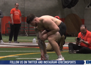 NFL Hopefuls Perform at Bowling Green Pro Day