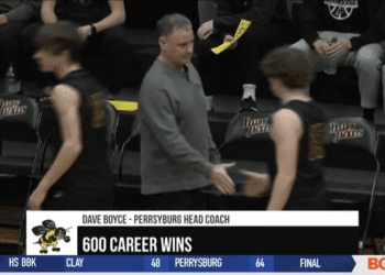 Dave Boyce Earns 600th Career Win, Perrysburg defeats Clay for Sectional Title