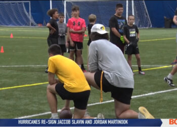 CMU Football Players Host Youth Camp in Rossford