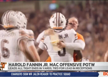 Harold Fannin Jr. Tops Among Nation’s Tight Ends