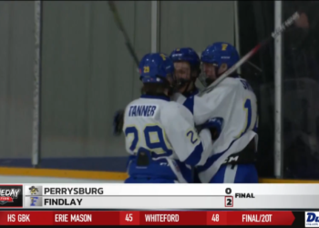 Findlay Skates Past Perrysburg in Hockey