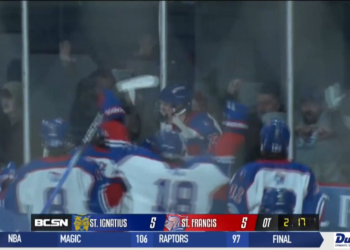 Duncan Hat Trick Lifts St. Francis Hockey over St. Ignatius in OT