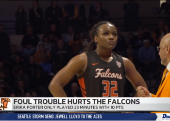 Foul Trouble for Erika Porter Hurts the Falcons