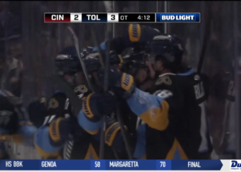 Walleye Split Cyclones with Overtime Win