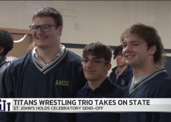 St. John’s Sends Wrestling Trio Off to States