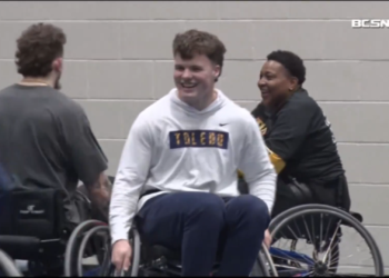 Rockets Join Toledo Crash for a Game of Wheelchair Football