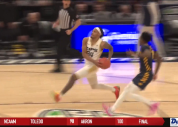 Toledo MBB Exits MAC Tournament After 100-90 Loss To Top-Seeded Akron