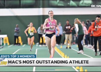 Laura Nicholson Wins Three Races at MAC Indoor Championships