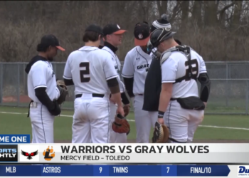 Lourdes Baseball Hosts Rochester Christian and Wins the First