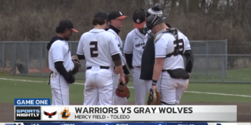 Lourdes Baseball Hosts Rochester Christian and Wins the First