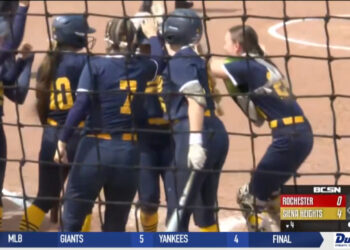 Siena Heights Softball Uses the Long Ball to Sweep Rochester Christian