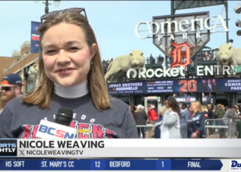 Nicole Weaving Hits the Street for Tigers Home Opener