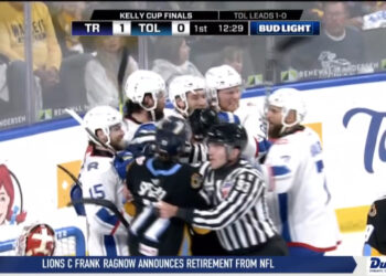 Walleye Fall to Lions 5-1, Series Now Shifts North of the Border