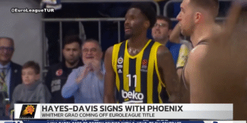 Whitmer Grad Nigel Hayes-Davis Signs with NBA’s Phoenix Suns