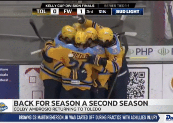 Colby Ambrosio Returns to the Pond for First Full Pro Season in Toledo